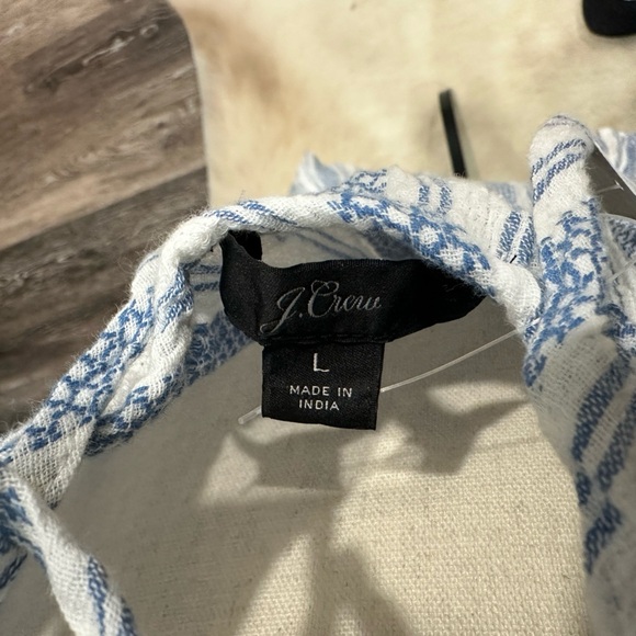 J. Crew Tie-Back Midi Dress Women’s Size Large Flounce Hem Boho Beach NWT - Picture 5 of 7